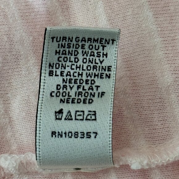 Neiman Marcus Women's Sz XS Knit Top 3/4 Bell Sleeve Light Pink/White Striped - Picture 10 of 11